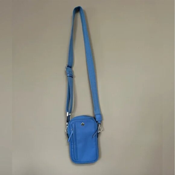 kate spade Jae North South Phone Crossbody bag purse blue nwot - Picture 5 of 9
